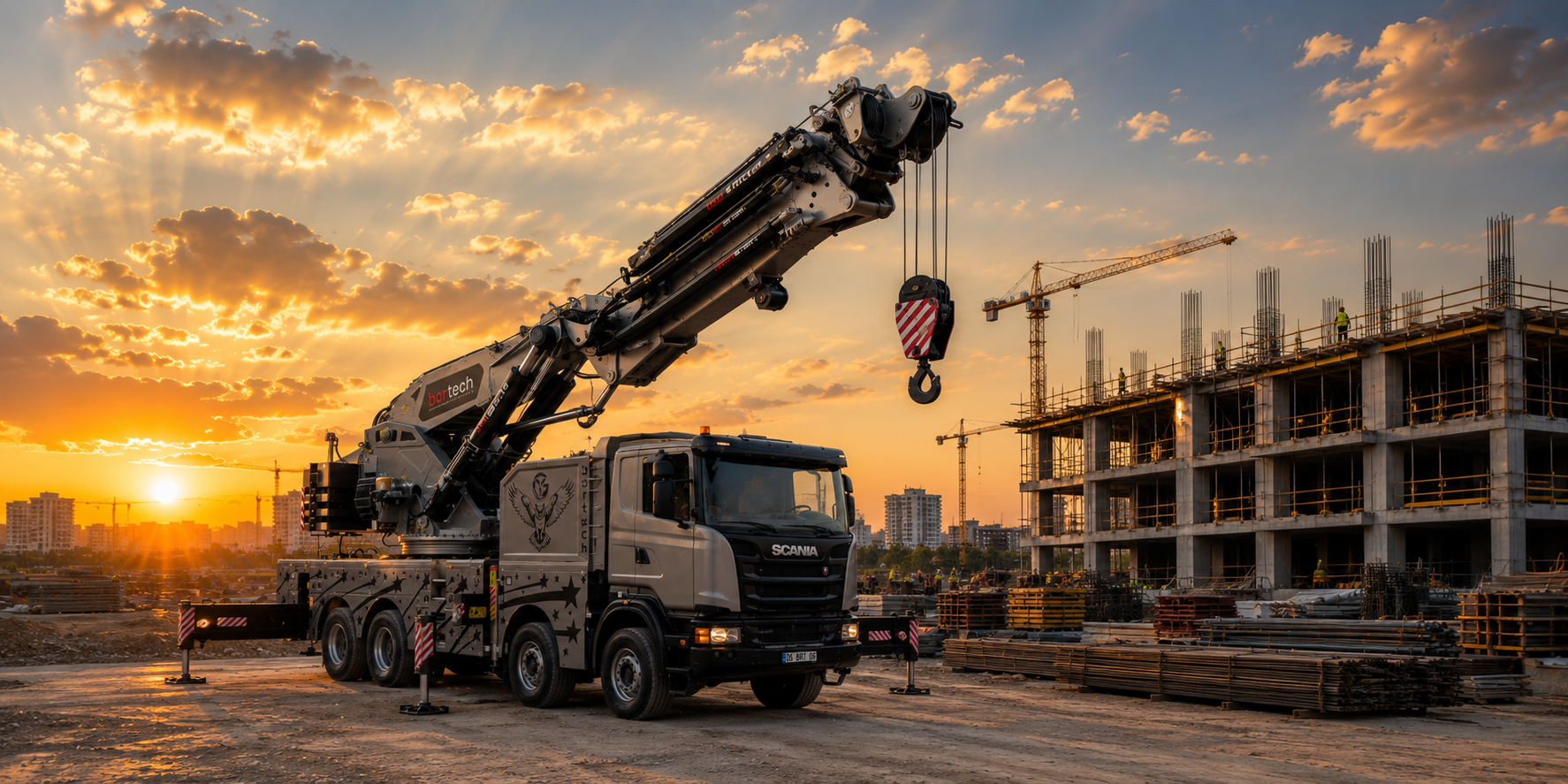 Palfinger P 550 Teleskopik Sepetli Platform